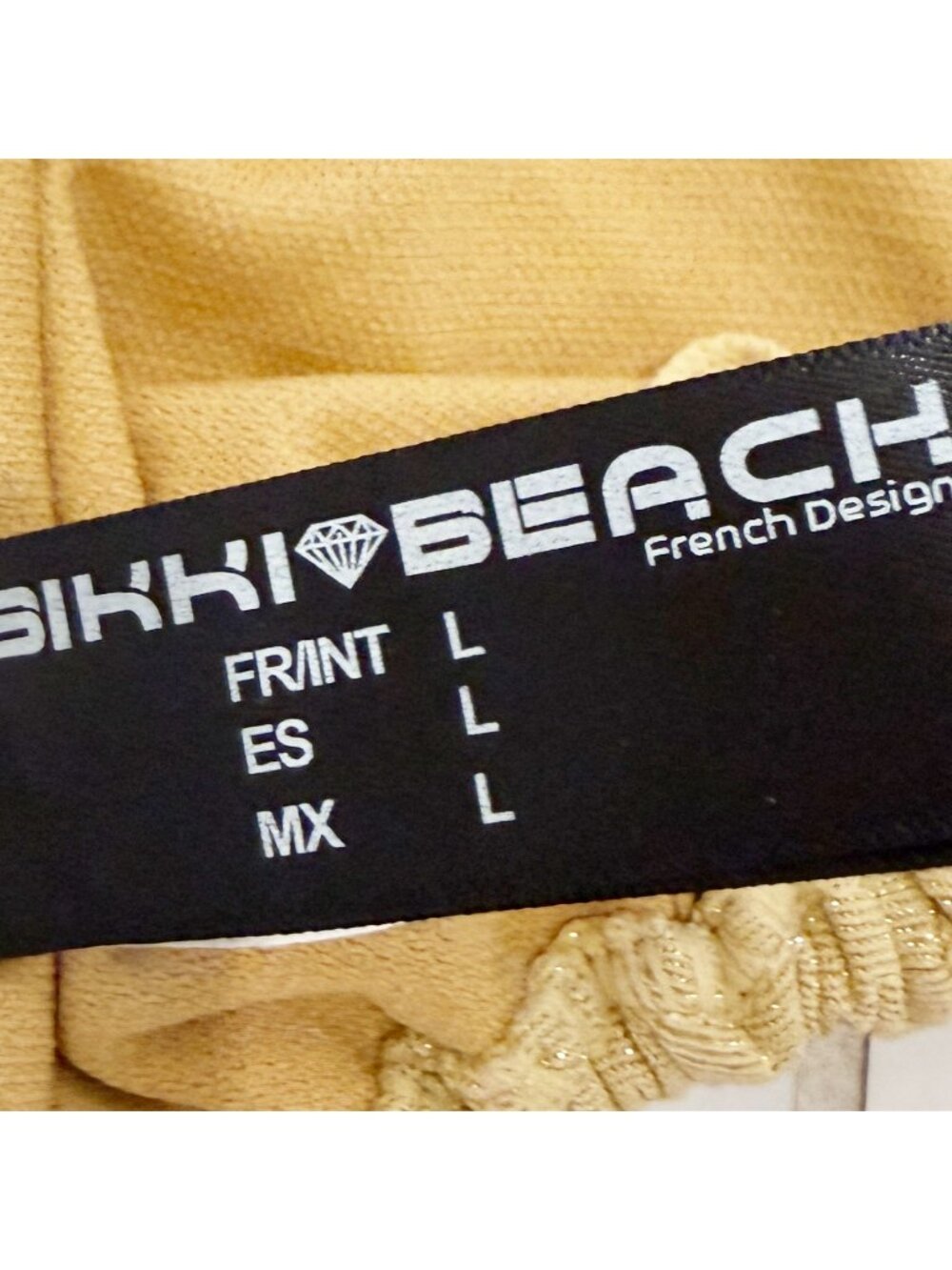 BIKKI BEACH EMMA Gold Lace Up 2-pc Bikini M/L - Picture 13 of 16